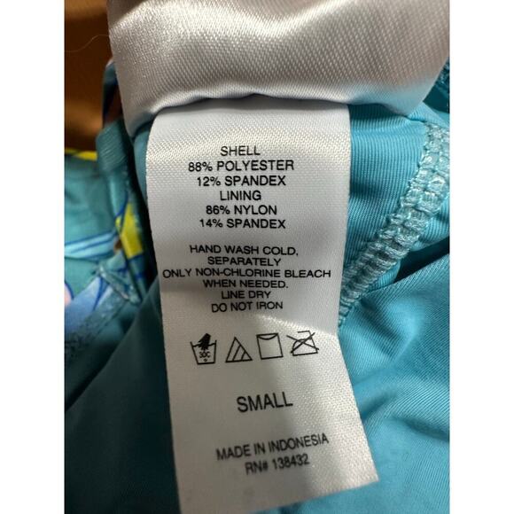 Mod Cloth Tropical Floral One Piece Swim Suit Women Small Resort Beach Trip Fun - Picture 9 of 10